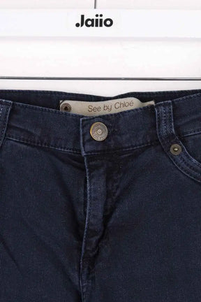 Jean slim See By Chloé Marine en Coton
