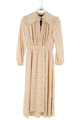 Robe Maje Beige en Synthétique, taille XS - Seconde Main