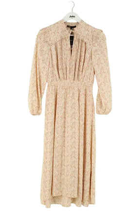 Robe Maje Beige en Synthétique, taille XS - Seconde Main