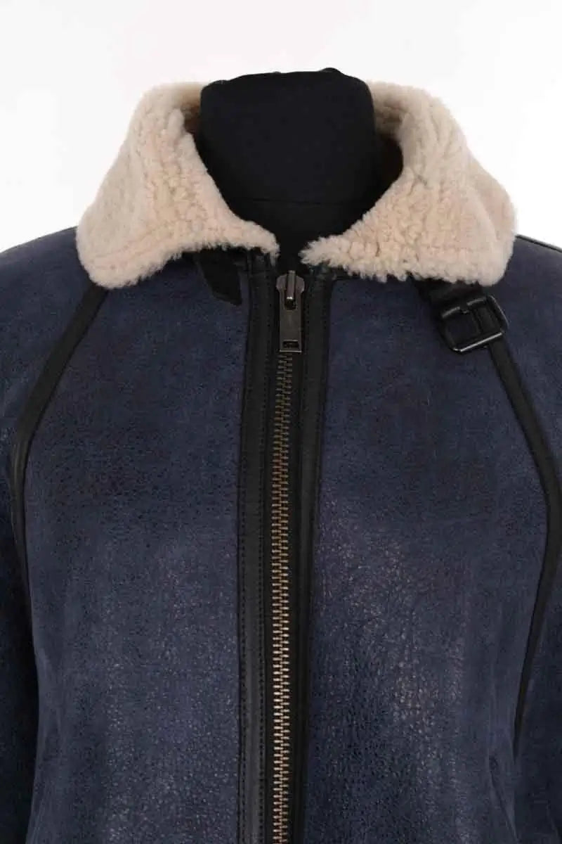 Manteau Isabel Marant Étoile Bleu en Cuir