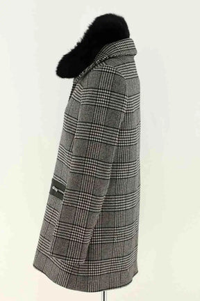 Manteau Claudie Pierlot Noir en Laine