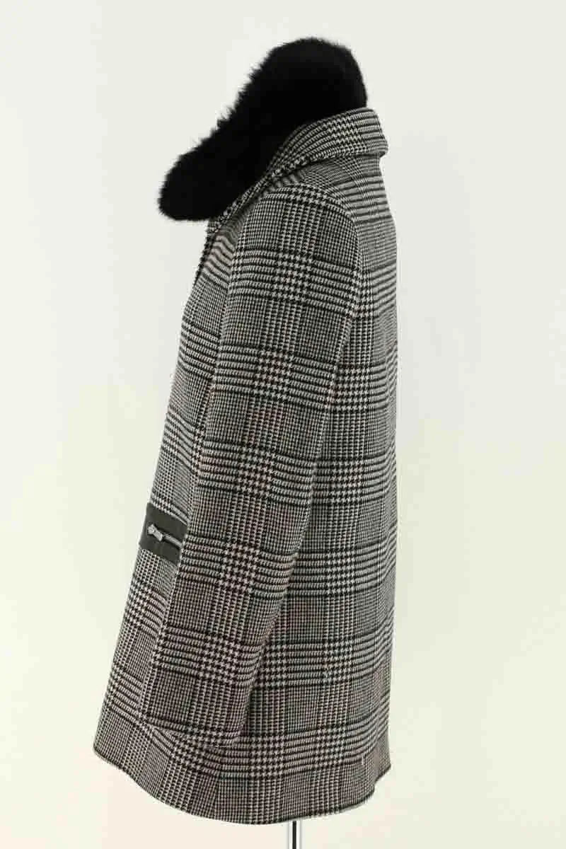 Manteau Claudie Pierlot Noir en Laine
