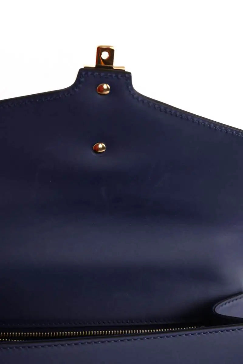 Sac porté épaule Gucci Sylvie Bleu en Cuir