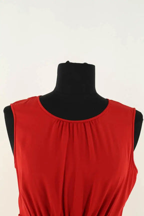 Top sans manche Paule Ka Rouge en Soie