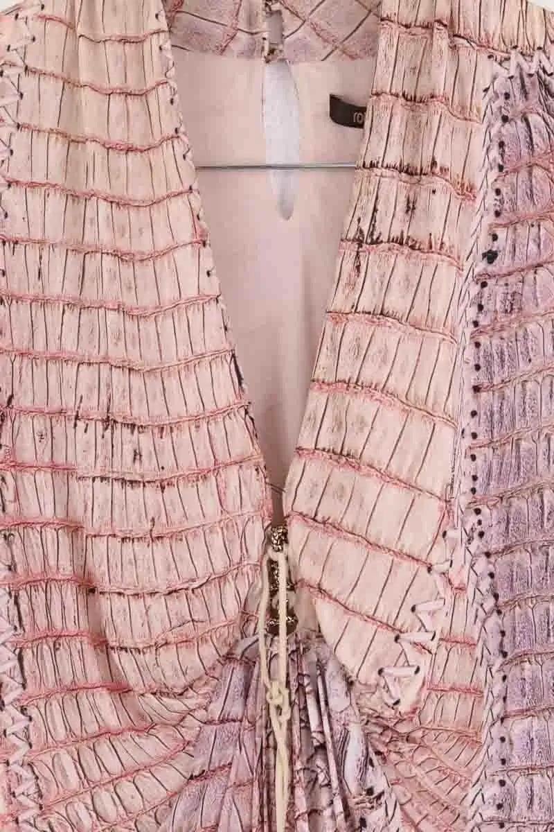 Robe Roberto Cavalli Rose en Viscose
