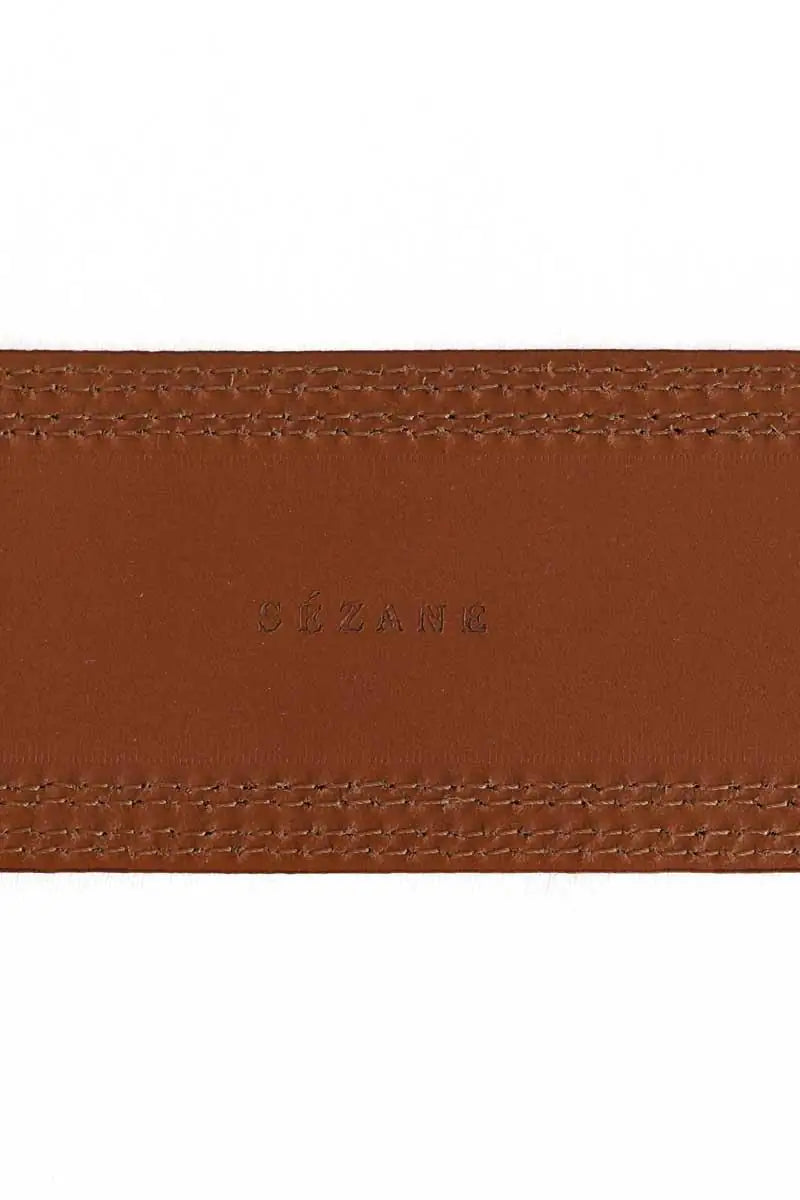 Ceinture en cuir Sézane Marron en Cuir