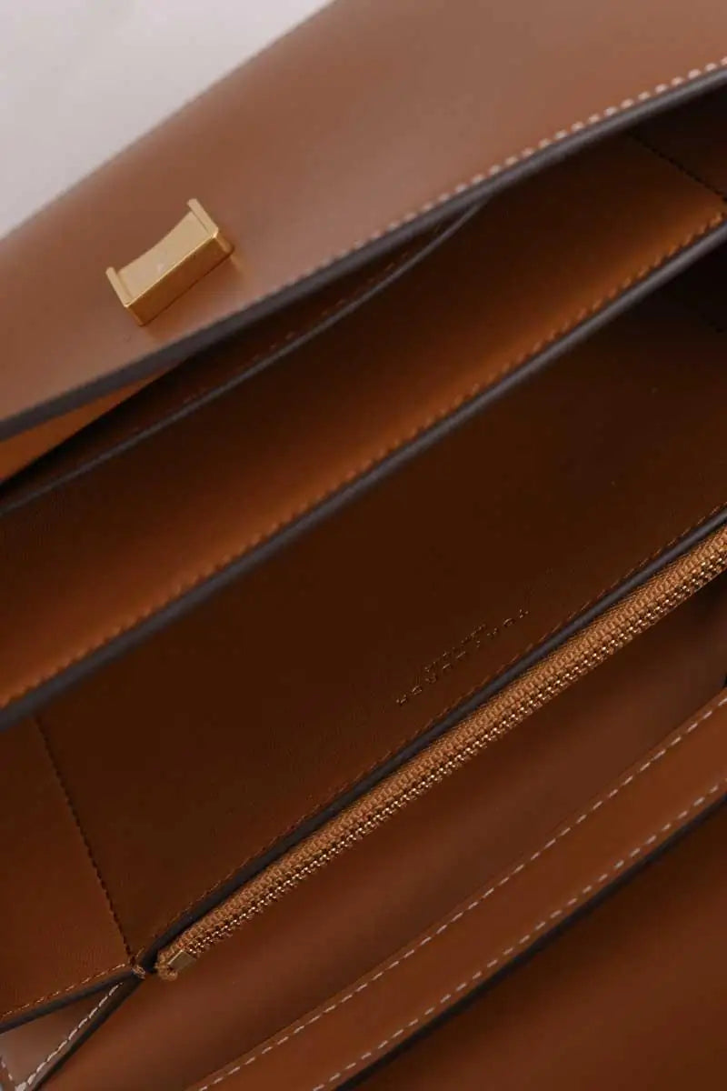 Sac à bandoulière Tory Burch Eleanor Camel en Cuir