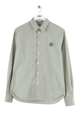 Chemise Kitsuné Vert en Coton, taille XS - Seconde Main