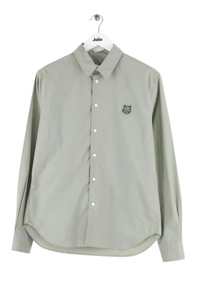 Chemise Kitsuné Vert en Coton, taille XS - Seconde Main