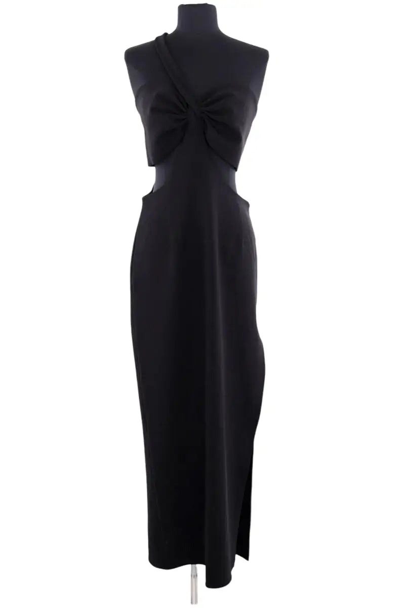 Robe Magda Butrym Noir en Viscose, taille M - Seconde Main