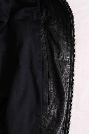 Blouson Saint Laurent Noir en Cuir