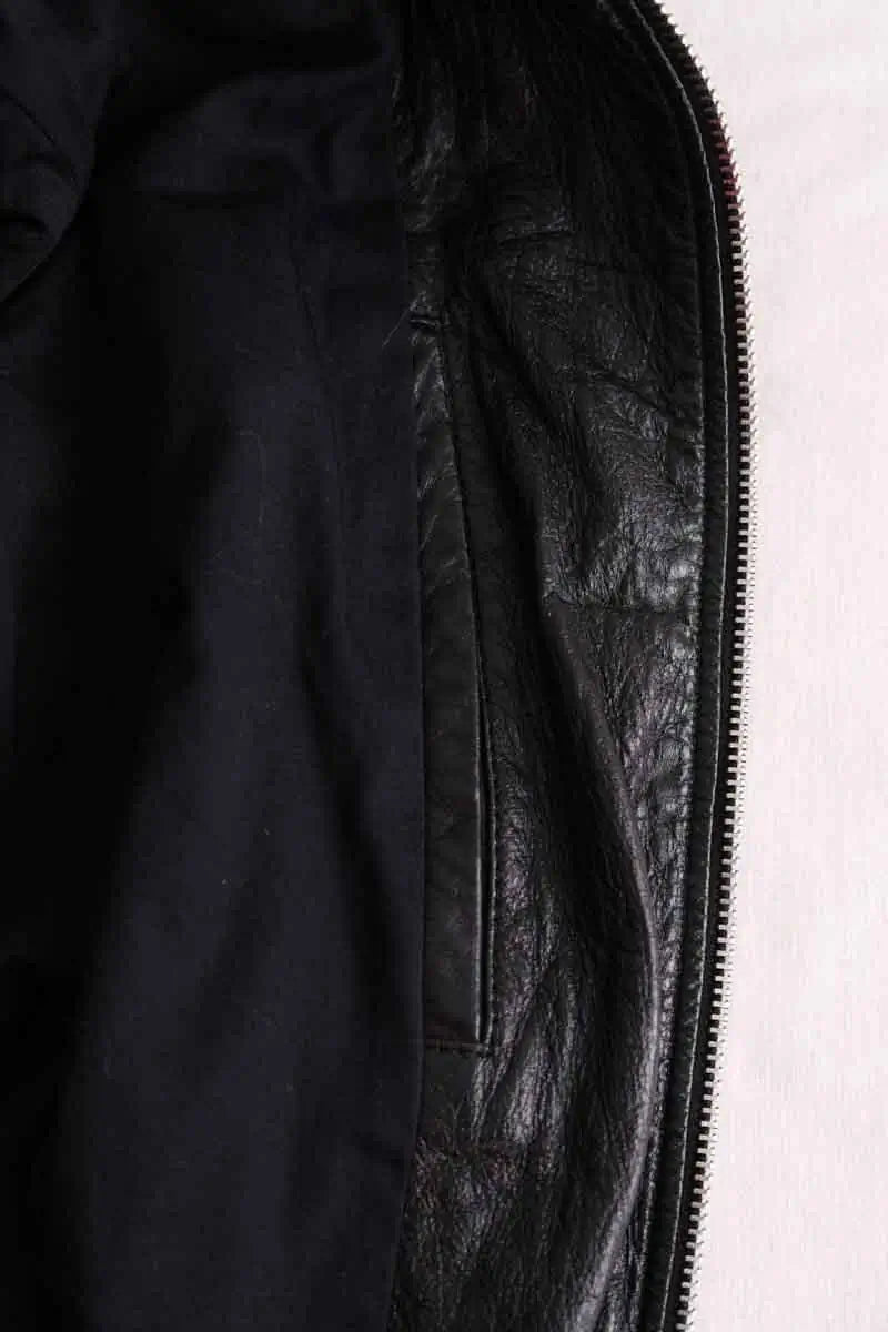 Blouson Saint Laurent Noir en Cuir