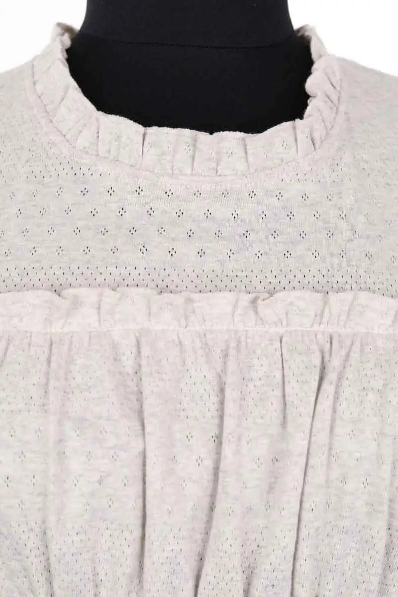 Blouse Louise Misha Gris en Coton
