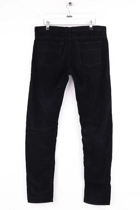 Pantalon droit Sandro Marine en Velours