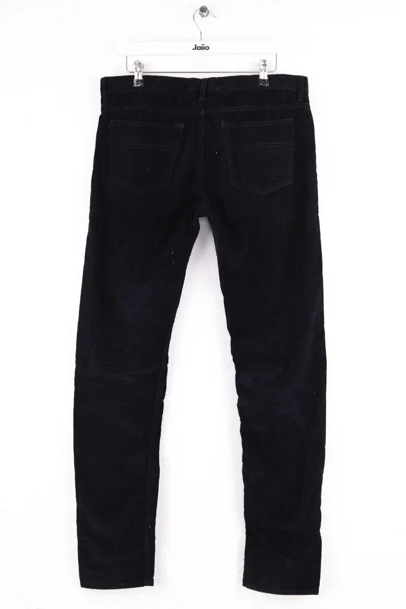 Pantalon droit Sandro Marine en Velours