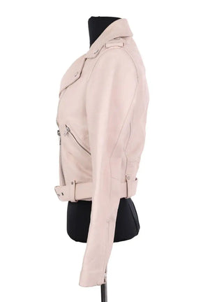 Veste Maje Rose en Cuir