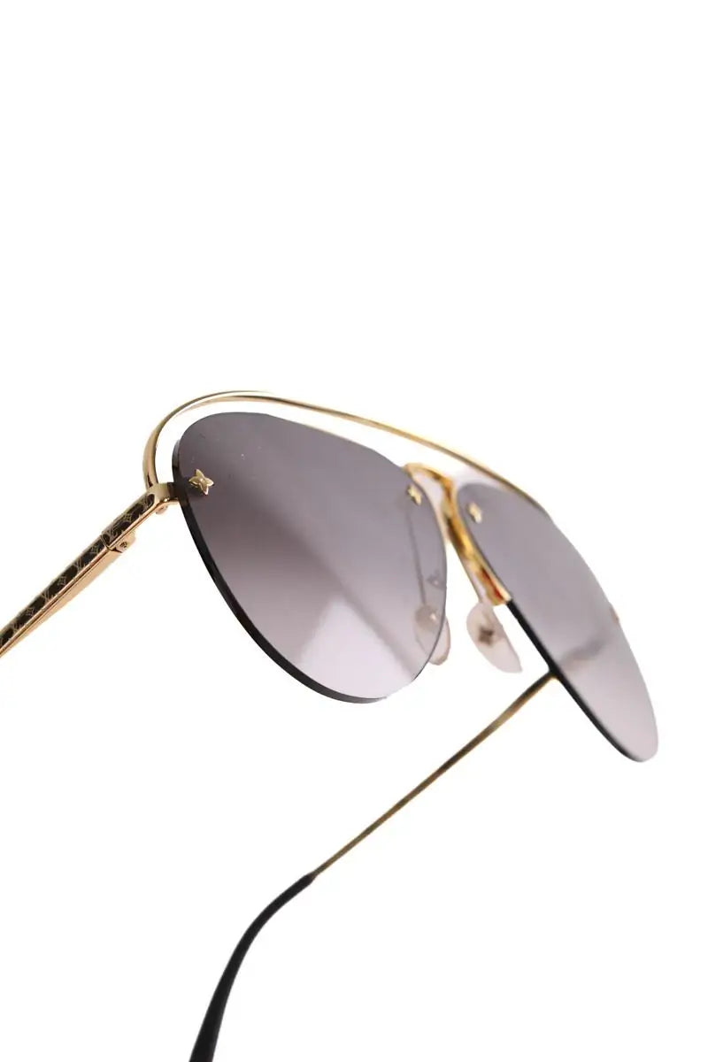 Lunettes d'aviateur Louis Vuitton Noir en Métal
