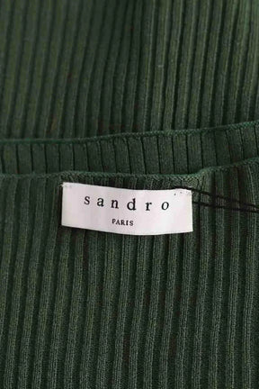 Top sans manche Sandro Vert en Synthétique