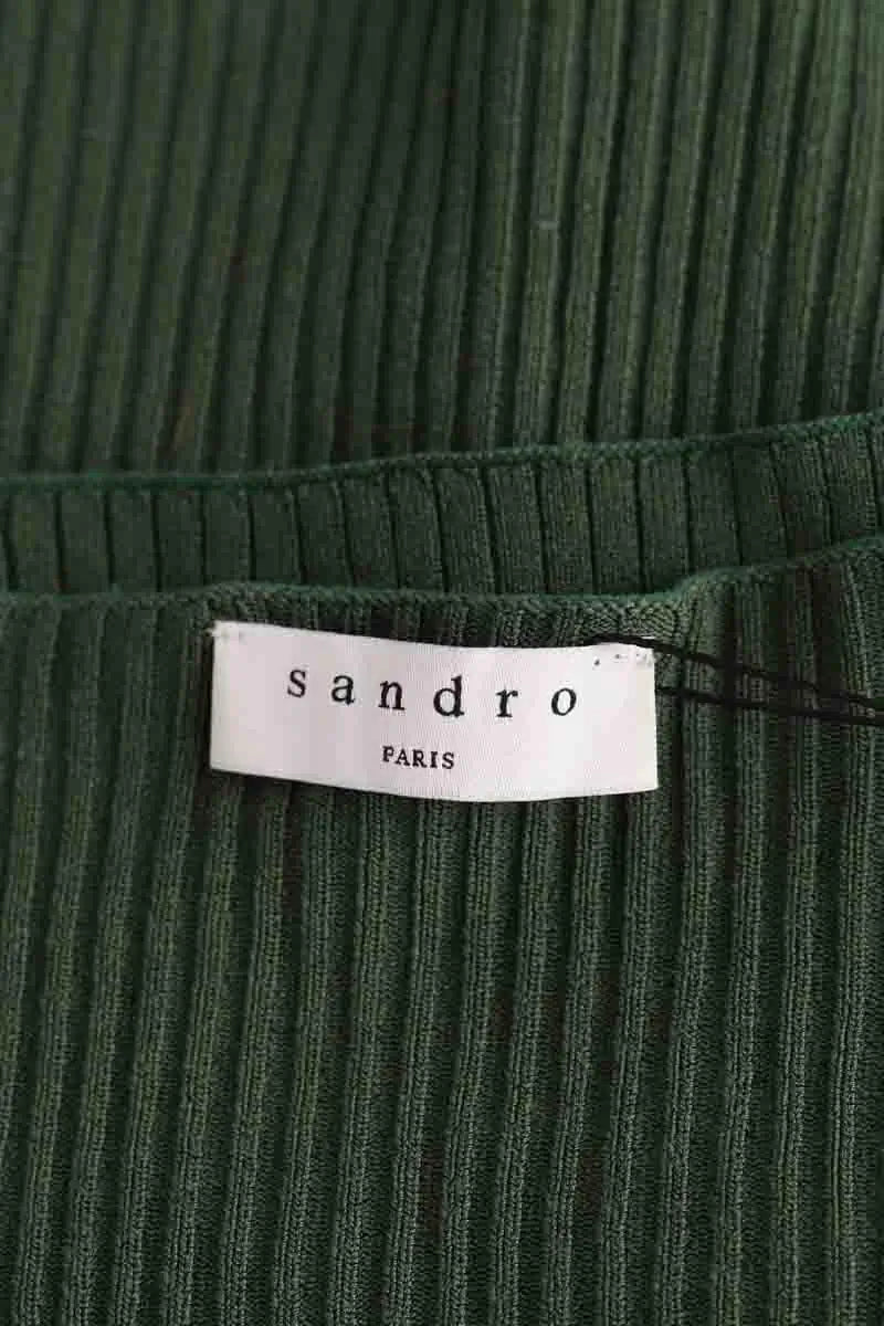 Top sans manche Sandro Vert en Synthétique
