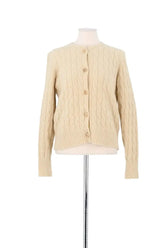 Cardigan Tara Jarmon Beige en Laine, taille S - Seconde Main