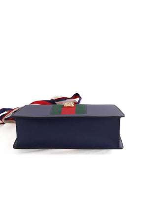 Sac porté épaule Gucci Sylvie Bleu en Cuir