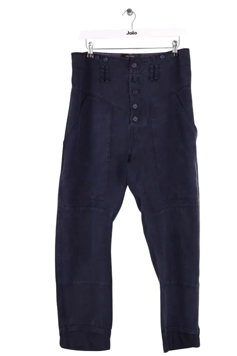 Pantalon Isabel Marant Marine en Coton, taille M - Seconde Main