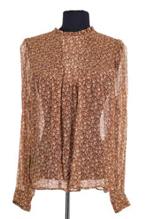 Blouse Sézane Marron en Viscose, taille S - Seconde Main