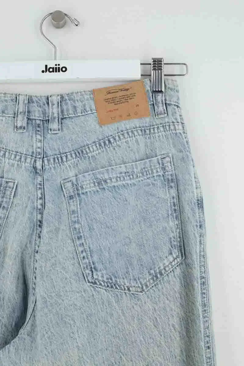 Jean large American Vintage Bleu en Coton