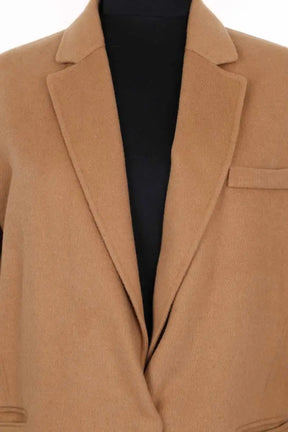 Manteau Maje Marron en Laine