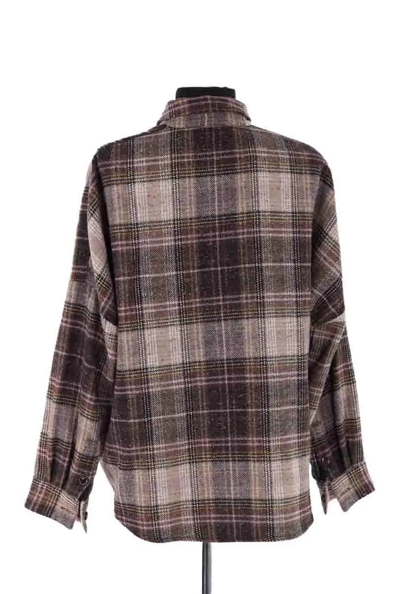 Chemise Sessun Marron en Synthétique