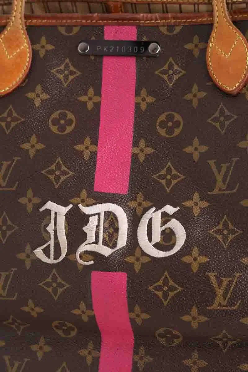 Cabas Louis Vuitton The Graphic Neverfull GM Marron en Cuir
