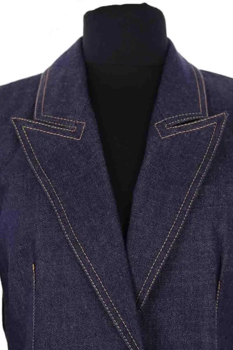 Blazer Claudie Pierlot Bleu en Coton
