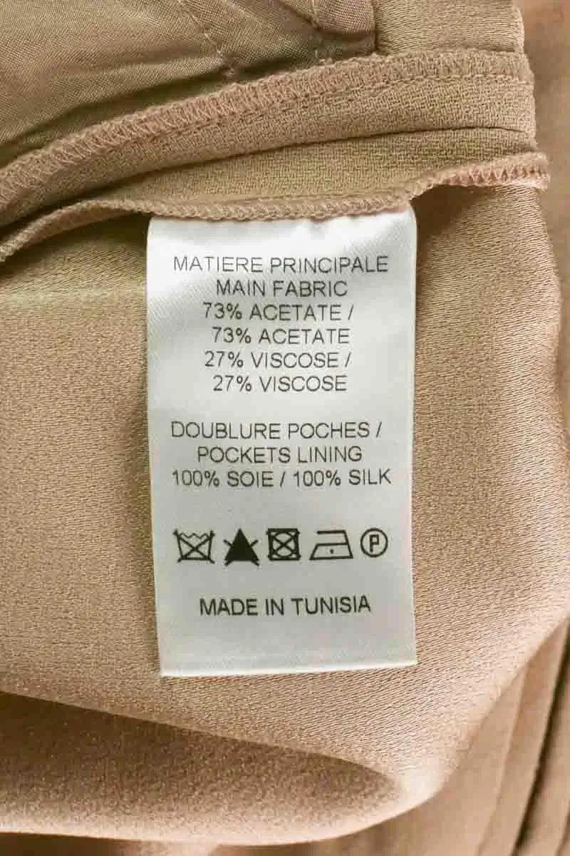 Pantalon Vanessa Bruno Beige en Synthétique