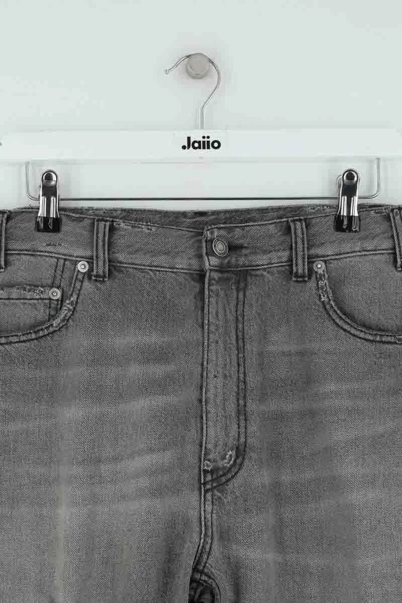 Jean droit Saint Laurent Anthracite en Coton