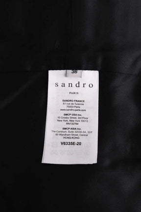 Blazer Sandro Noir en Synthétique