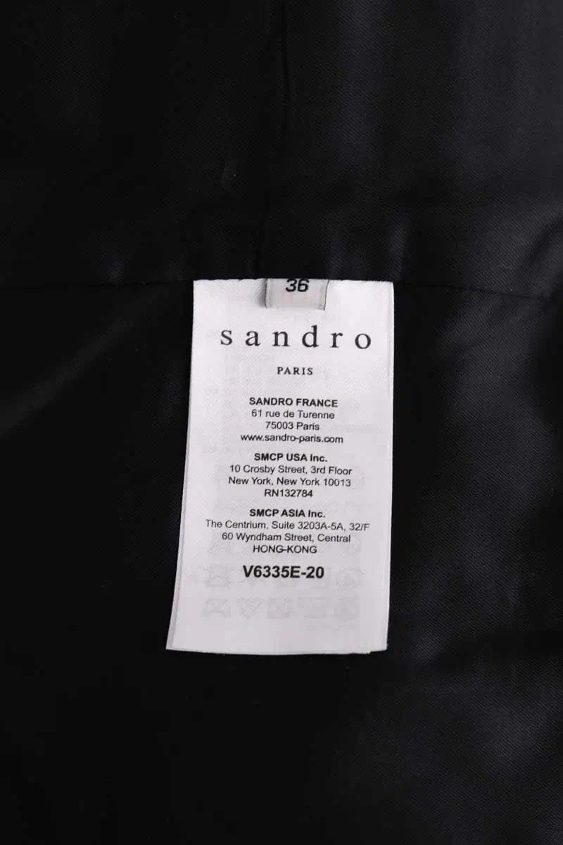 Blazer Sandro Noir en Synthétique