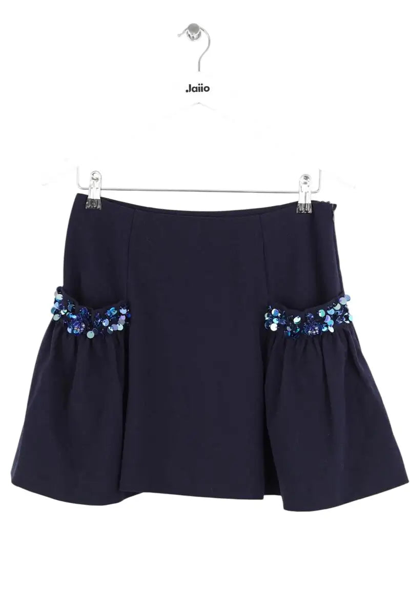 Mini jupe Manoush Bleu en Synthétique, taille L - Seconde Main