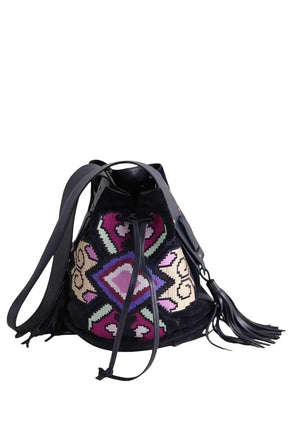 Sac Seau Isabel Marant Silano Marine en Daim - Seconde Main