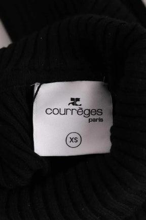 Top Courrèges Noir en Viscose