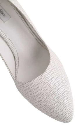 Talons Max Mara Blanc en Cuir