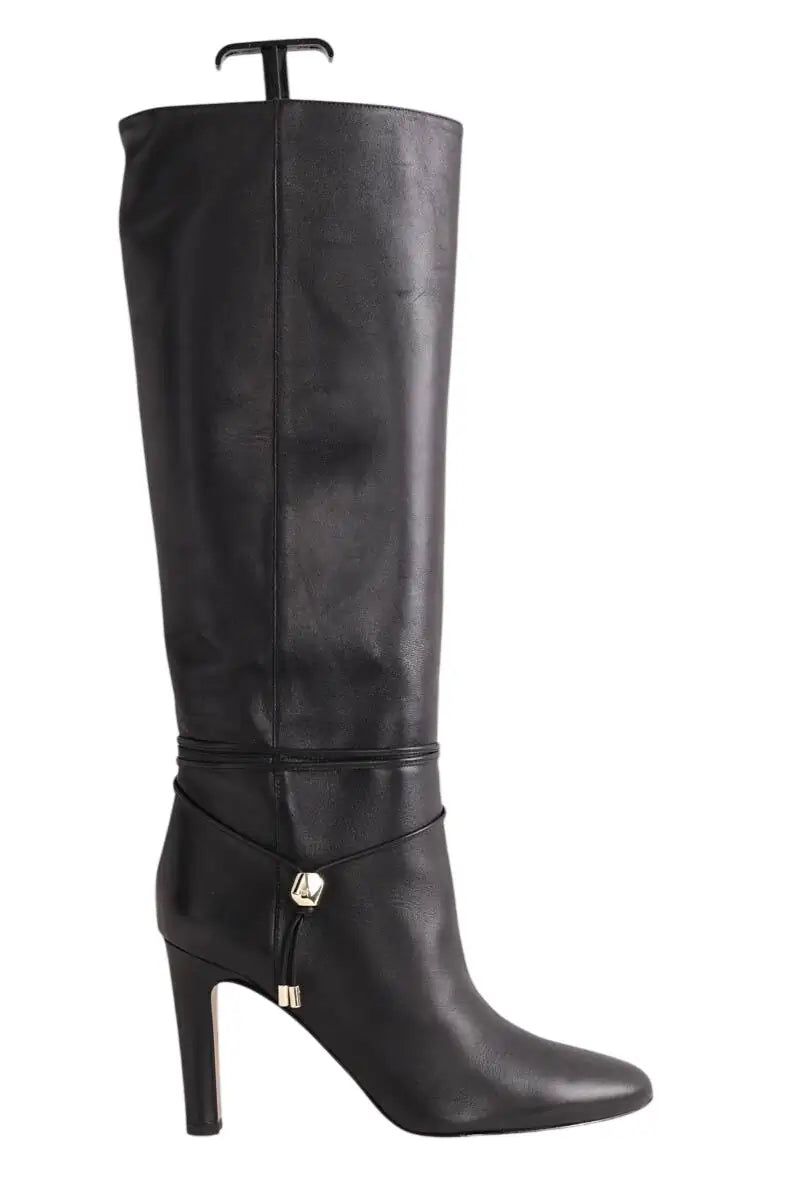 Bottes LK Bennett Loretta Noir en Cuir, taille 38 - Seconde Main