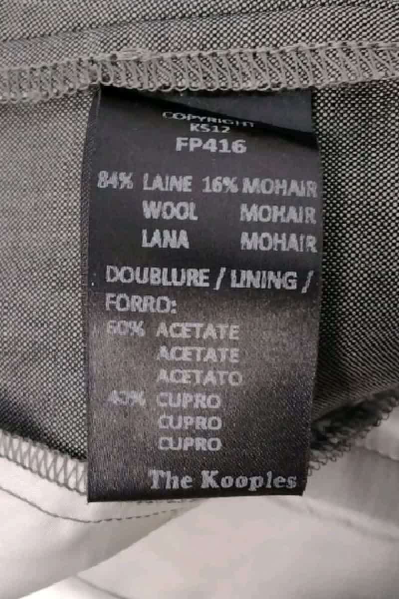 Pantalon droit The Kooples  Gris