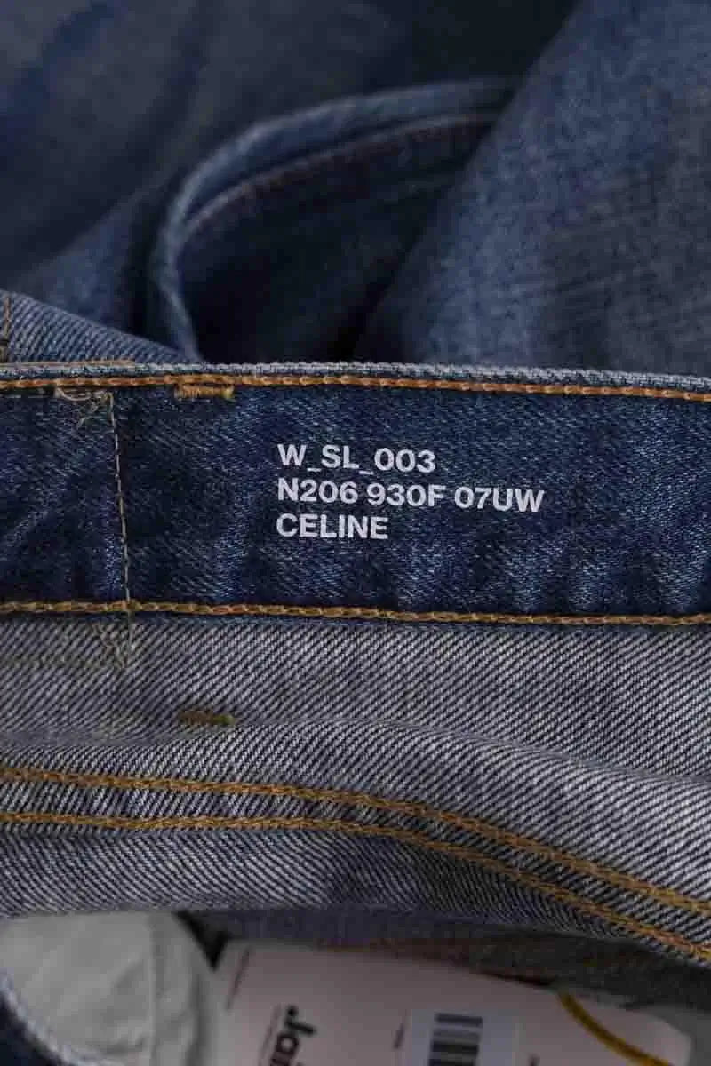 Jean slim Celine Bleu en Coton