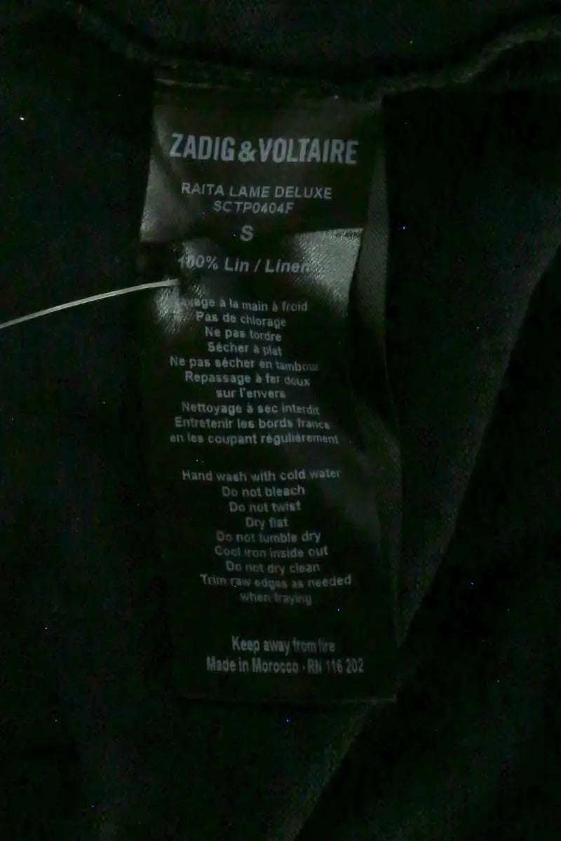 Robe Zadig & Voltaire Noir en Lin