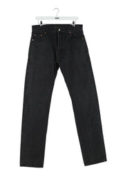 Jean droit Saint Laurent Noir en Coton, taille S - Seconde Main