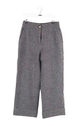 Pantalon large Sézane Gris en Laine, taille L - Seconde Main