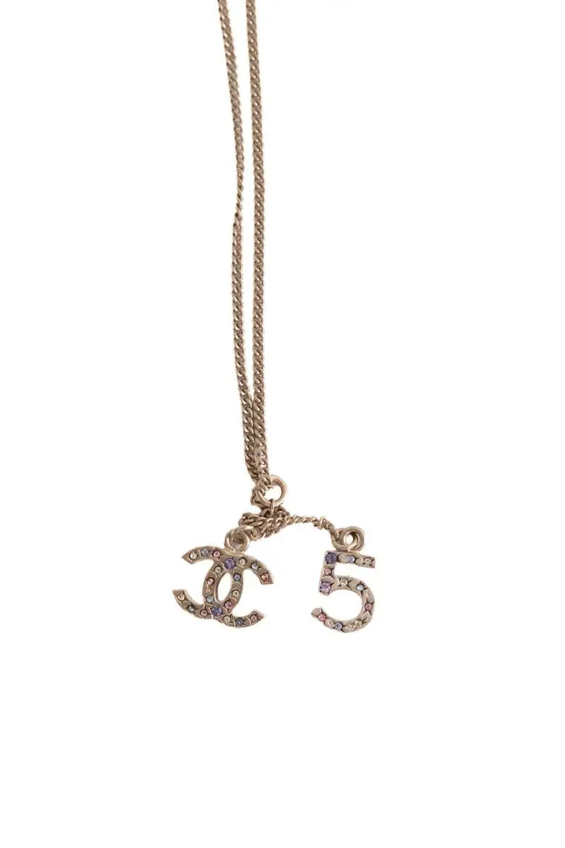 Collier Chanel Doré en Acier