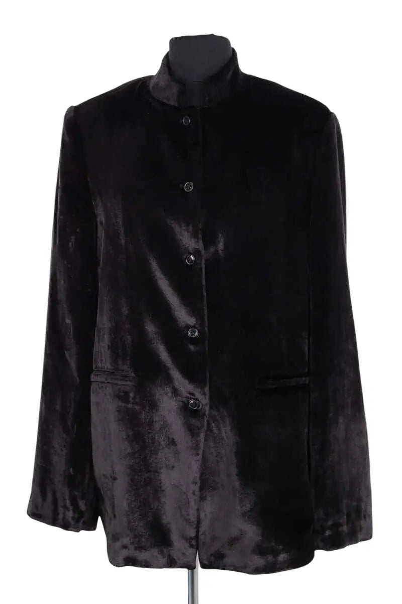 Blazer Loulou de Saison Lara Noir en Viscose, taille S - Seconde Main