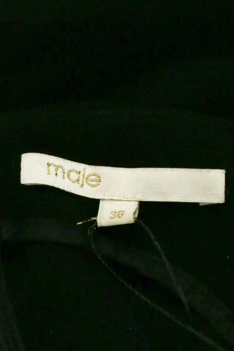 Robe Maje Noir en Synthétique