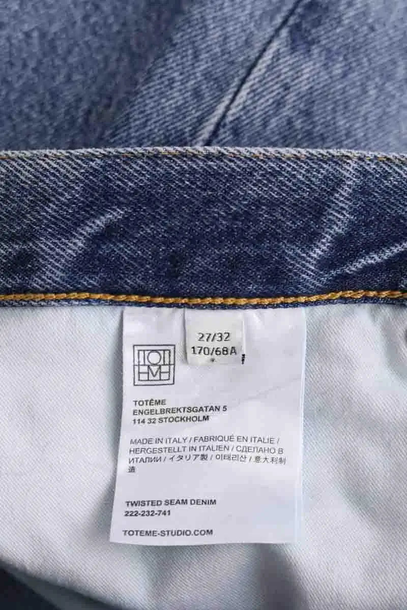 Jean droit Toteme Bleu en Coton